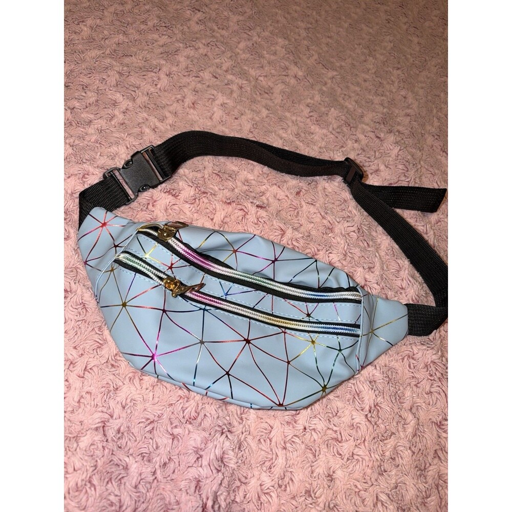 Pockets Wallet Purse Waist Bag Fanny Pack Belt Pouch Travel Hip Bum Color